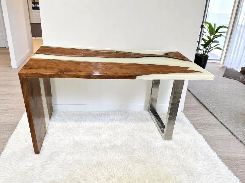 Handmade Waterfall Epoxy Dining Table - Custom To Order 